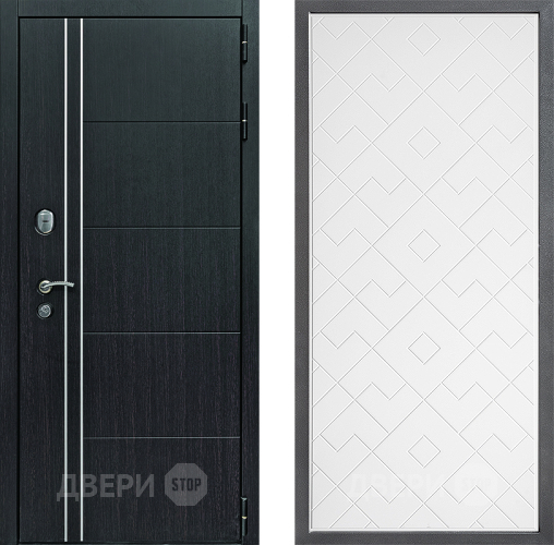 Входная металлическая Дверь Дверной континент Теплолюкс Дизайн ФЛ-Тиффани Белый софт в Голицыно