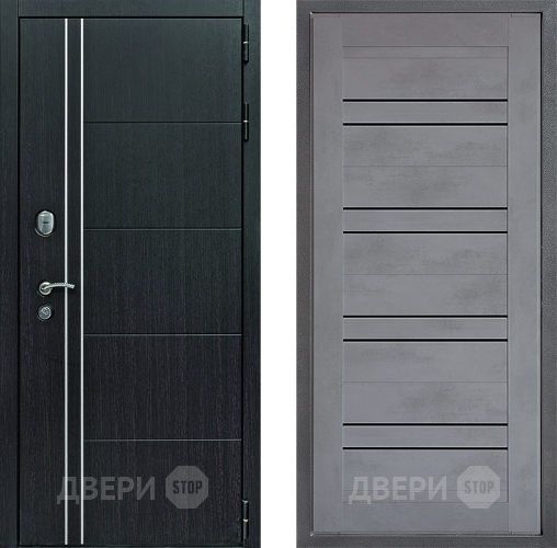 Входная металлическая Дверь Дверной континент Теплолюкс Дизайн ФЛ-49 Бетон серый в Голицыно