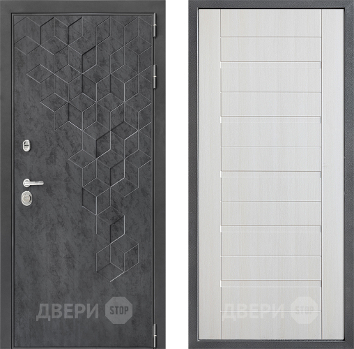 Входная металлическая Дверь Дверной континент ДК-3/713 ФЛ-70 Лиственница белая в Голицыно