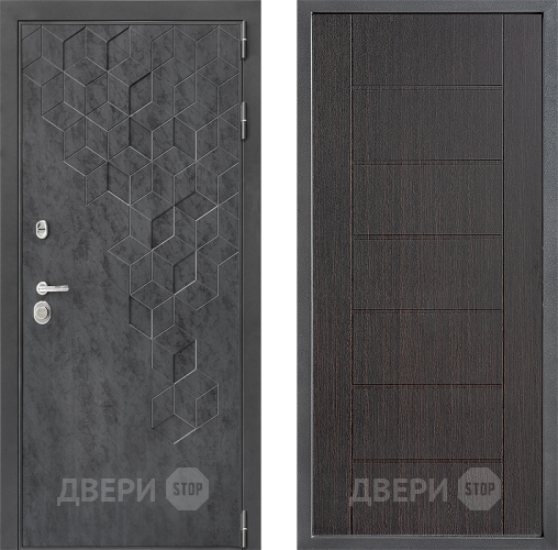 Входная металлическая Дверь Дверной континент ДК-3/713 ФЛ-Лайн Венге в Голицыно