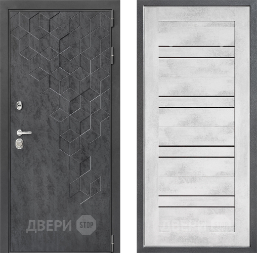 Входная металлическая Дверь Дверной континент ДК-3/713 ФЛ-49 Бетон снежный в Голицыно
