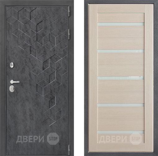 Входная металлическая Дверь Дверной континент ДК-3/713 ФЛ-47 Лиственница белая в Голицыно