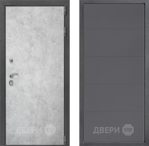 Входная металлическая Дверь Дверной континент ДК-3/743 ФЛ-649 Графит софт в Голицыно