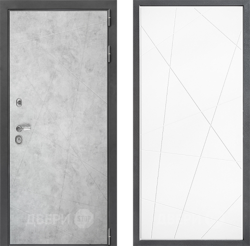 Входная металлическая Дверь Дверной континент ДК-3/743 ФЛ-655 Белый софт в Голицыно