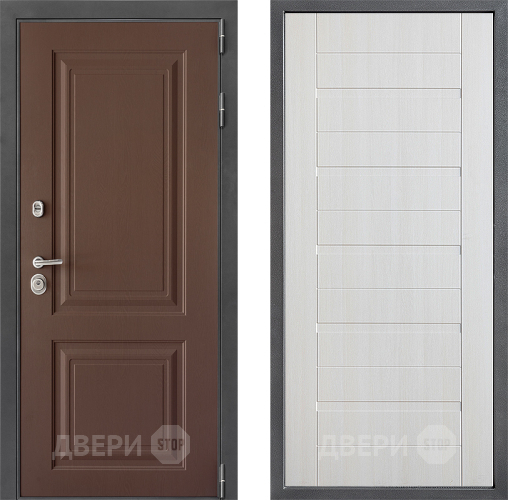 Входная металлическая Дверь Дверной континент ДК-3/729 ФЛ-70 Лиственница белая в Голицыно