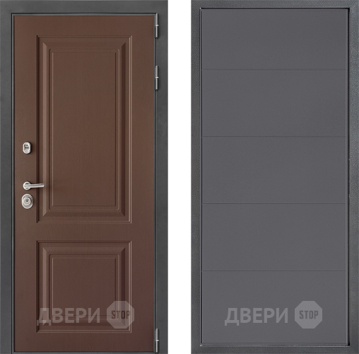 Входная металлическая Дверь Дверной континент ДК-3/729 ФЛ-649 Графит софт в Голицыно