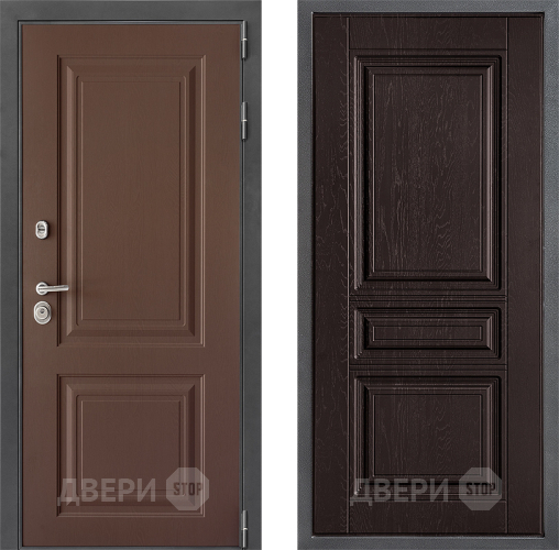 Входная металлическая Дверь Дверной континент ДК-3/729 ФЛ-243 Дуб шоколадный в Голицыно