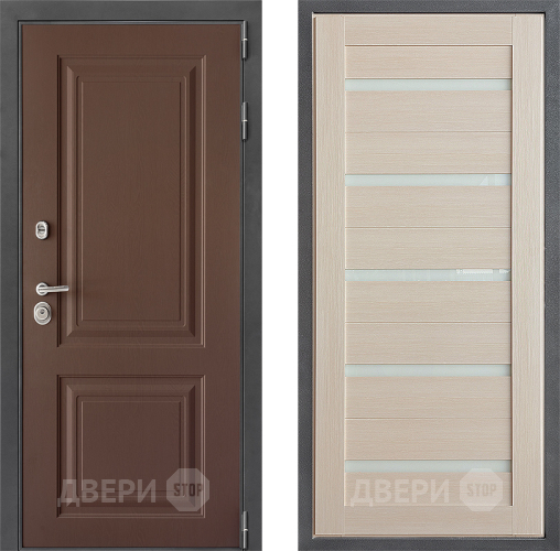 Входная металлическая Дверь Дверной континент ДК-3/729 ФЛ-47 Лиственница белая в Голицыно