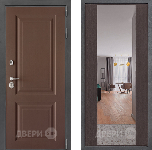 Дверь Дверной континент ДК-3/729 ФЛЗ-1 Зеркало Венге в Голицыно