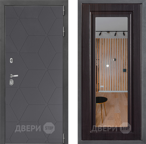 Дверь Дверной континент ДК-3/744 ФЛЗ Зеркало Венге в Голицыно