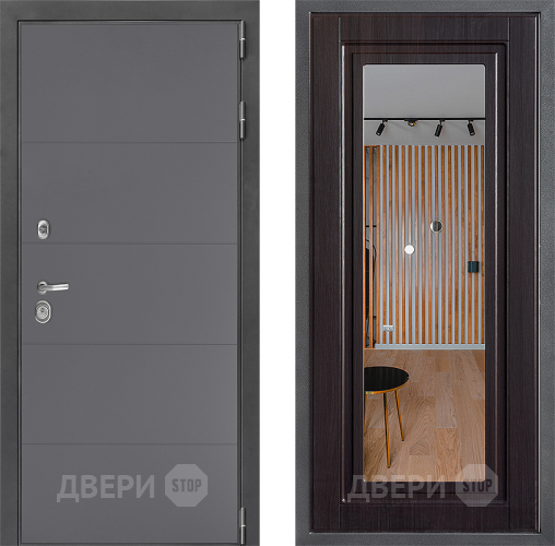 Дверь Дверной континент ДК-3/649 ФЛЗ Зеркало Венге в Голицыно