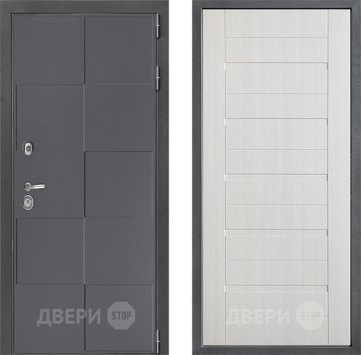 Входная металлическая Дверь Дверной континент ДК-3/606 ФЛ-70 Лиственница белая в Голицыно