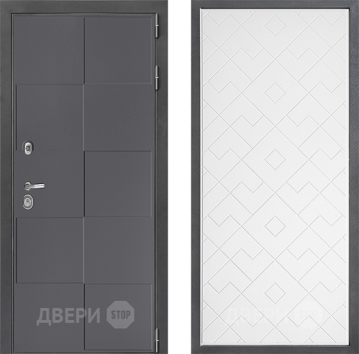 Дверь Дверной континент ДК-3/606 ФЛ-Тиффани Белый софт в Голицыно