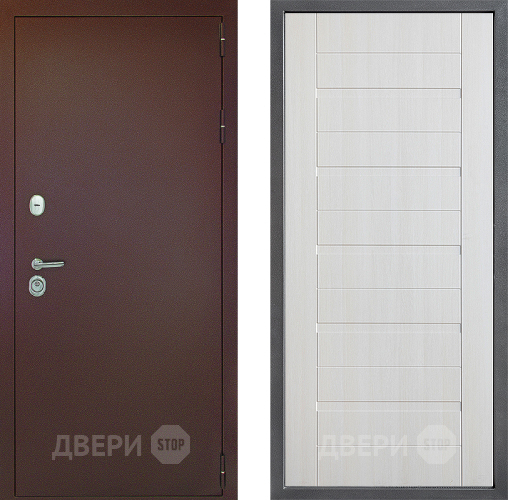 Дверь Дверной континент Рубикон Медь Дизайн ФЛ-70 Лиственница белая в Голицыно