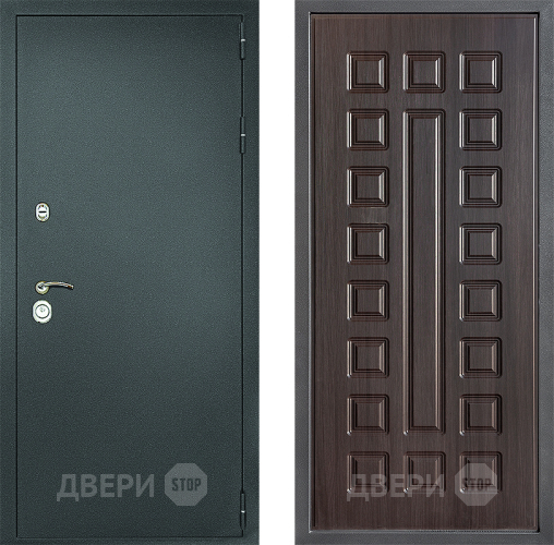 Входная металлическая Дверь Дверной континент Рубикон Серебро Дизайн ФЛ-183 Венге в Голицыно