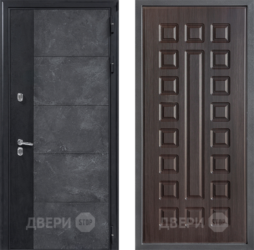 Входная металлическая Дверь Дверной континент ДК-15 Бетон ТЕРМО ФЛ-183 Венге в Голицыно