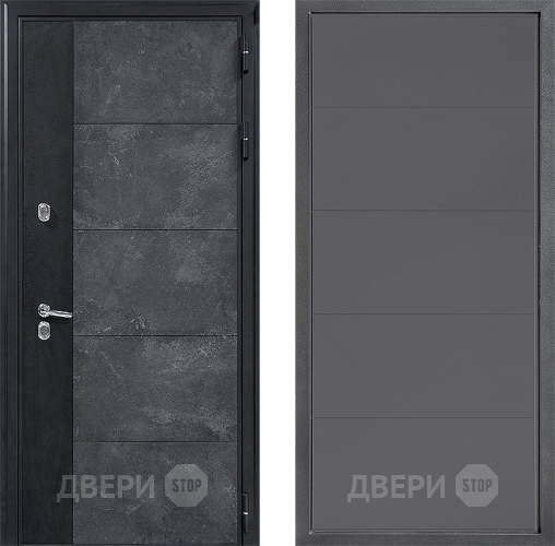 Входная металлическая Дверь Дверной континент ДК-15 Бетон ТЕРМО ФЛ-649 Графит софт в Голицыно