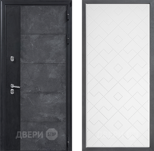 Дверь Дверной континент ДК-15 Бетон ТЕРМО ФЛ-Тиффани Белый софт в Голицыно