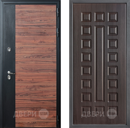 Входная металлическая Дверь Дверной континент ДК-15 Красное Дерево ТЕРМО ФЛ-183 Венге в Голицыно
