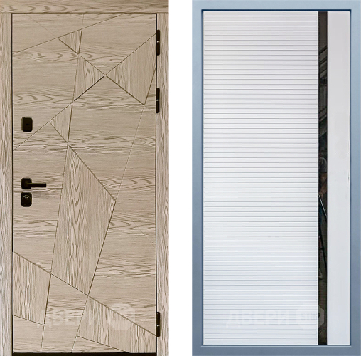 Входная металлическая Дверь Дива МД-97/1 МХ-45 Белый матовый в Голицыно