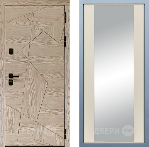 Входная металлическая Дверь Дива МД-97/1 Д-15 Зеркало Шампань в Голицыно