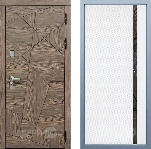 Входная металлическая Дверь Дива МД-97/2 МХ-47 Белый матовый в Голицыно