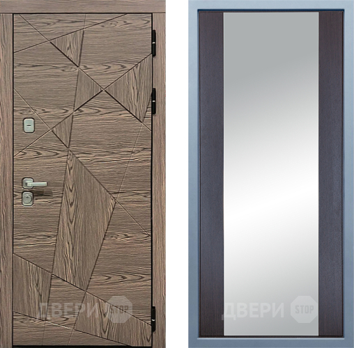 Входная металлическая Дверь Дива МД-97/2 Д-15 Зеркало Венге в Голицыно