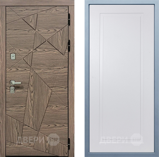 Входная металлическая Дверь Дива МД-97/2 Н-10 Белый в Голицыно