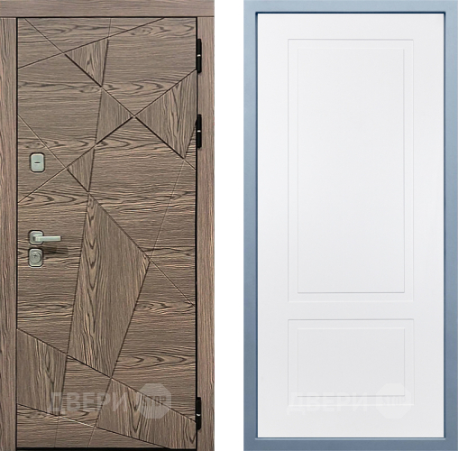 Входная металлическая Дверь Дива МД-97/2 Н-7 Белый в Голицыно