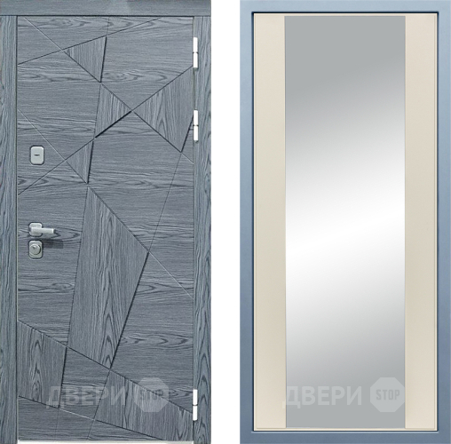 Входная металлическая Дверь Дива МД-97/3 Д-15 Зеркало Шампань в Голицыно