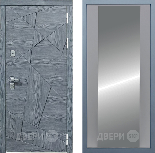 Входная металлическая Дверь Дива МД-97/3 Д-15 Зеркало Силк Маус в Голицыно