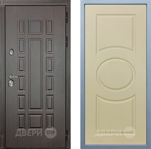 Входная металлическая Дверь Дива МД-38 Д-8 Шампань в Голицыно