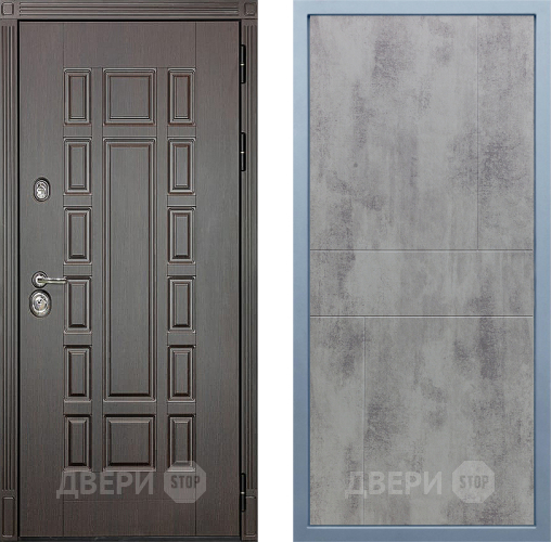 Входная металлическая Дверь Дива МД-38 М-1 Бетон темный в Голицыно