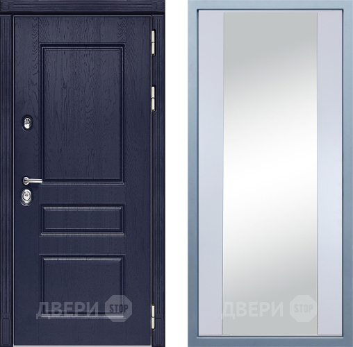 Входная металлическая Дверь Дива МД-45 Д-15 Зеркало Белый в Голицыно
