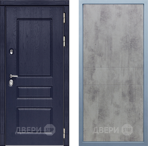 Входная металлическая Дверь Дива МД-45 М-1 Бетон темный в Голицыно