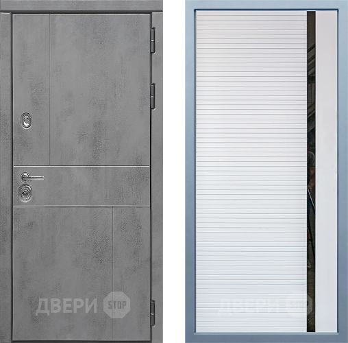 Входная металлическая Дверь Дива МД-48 МХ-45 Белый матовый в Голицыно
