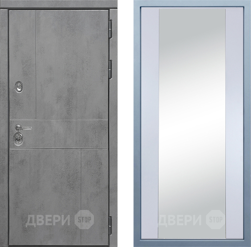 Дверь Дива МД-48 Д-15 Зеркало Белый в Голицыно