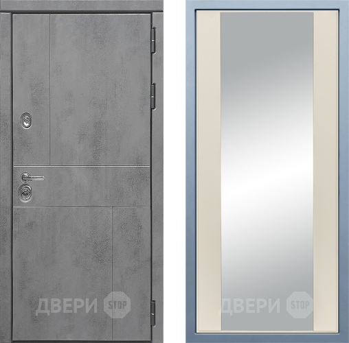 Входная металлическая Дверь Дива МД-48 Д-15 Зеркало Шампань в Голицыно