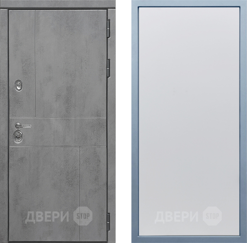 Входная металлическая Дверь Дива МД-48 Н-1 Белый в Голицыно