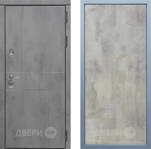 Входная металлическая Дверь Дива МД-48 Д-4 Бетон темный в Голицыно
