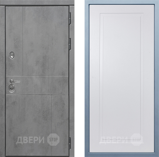 Входная металлическая Дверь Дива МД-48 Н-10 Белый в Голицыно