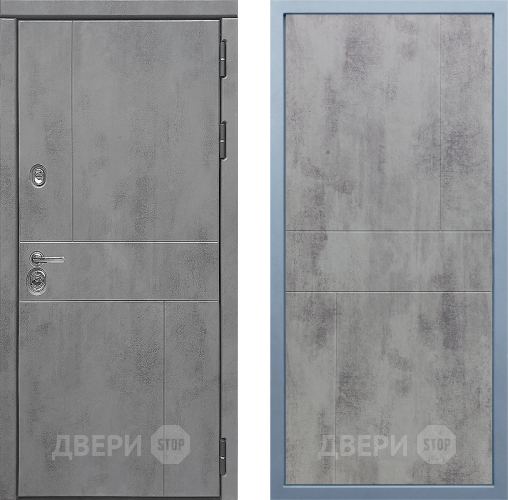 Входная металлическая Дверь Дива МД-48 М-1 Бетон темный в Голицыно