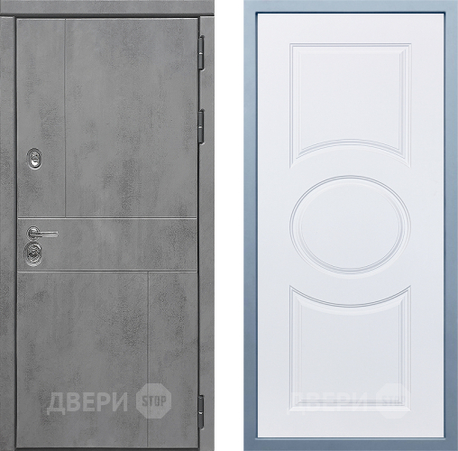 Входная металлическая Дверь Дива МД-48 М-30 Белый в Голицыно