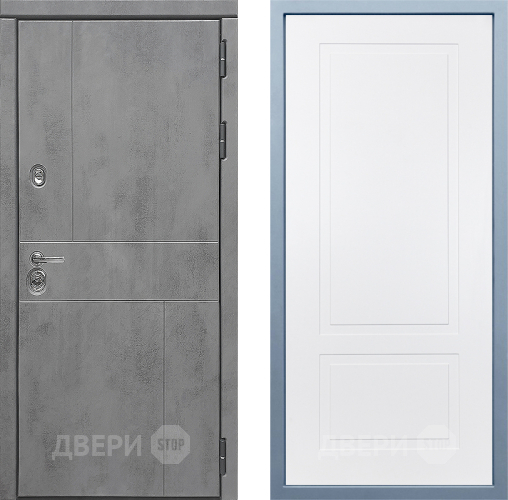 Входная металлическая Дверь Дива МД-48 Н-7 Белый в Голицыно