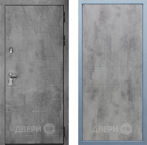 Входная металлическая Дверь Дива МД-51 М-1 Бетон темный в Голицыно