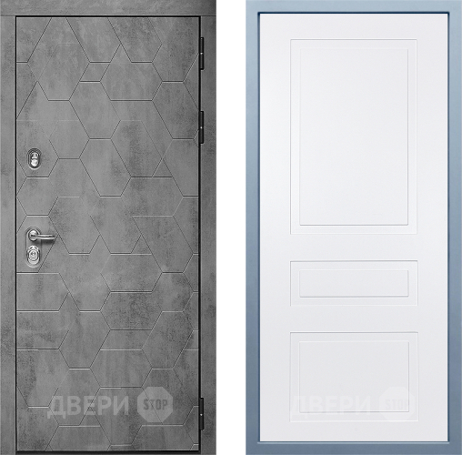 Входная металлическая Дверь Дива МД-51 Н-13 Белый в Голицыно