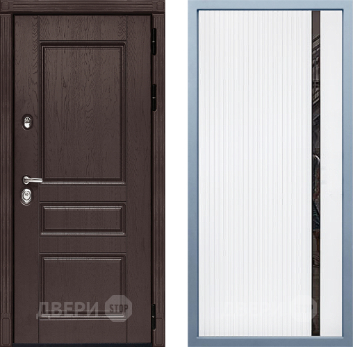 Входная металлическая Дверь Дива МД-90 МХ-46 Белый матовый в Голицыно