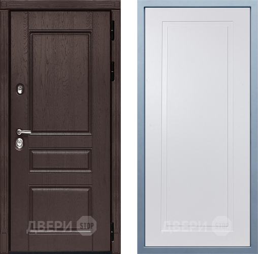 Входная металлическая Дверь Дива МД-90 Н-10 Белый в Голицыно