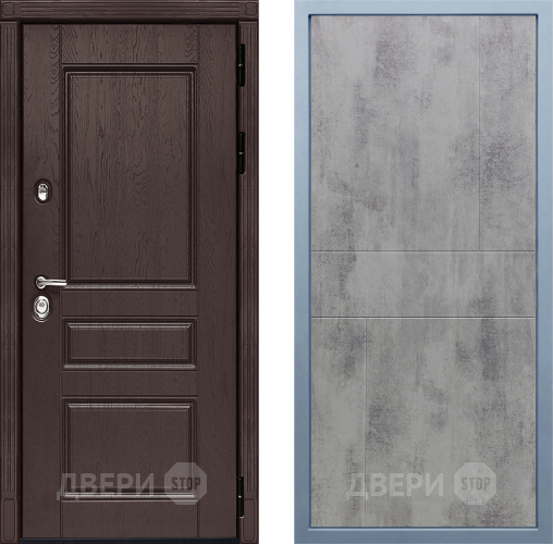 Входная металлическая Дверь Дива МД-90 М-1 Бетон темный в Голицыно
