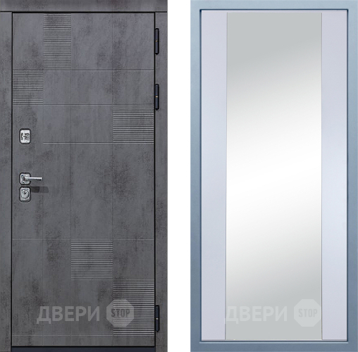 Входная металлическая Дверь Дива МД-35 Д-15 Зеркало Белый в Голицыно